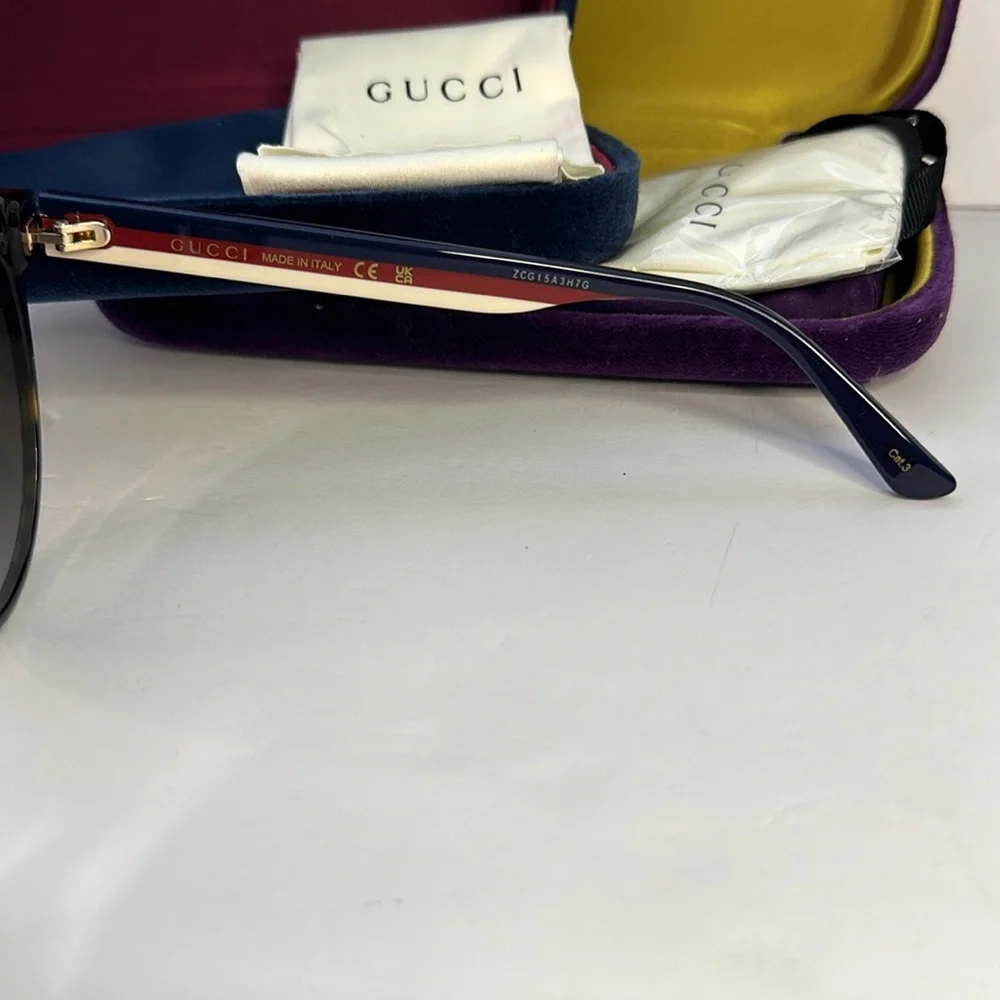 💯 - New Authentic Gucci GG0416SK00355 GG0416SK Ladies Sunglasses